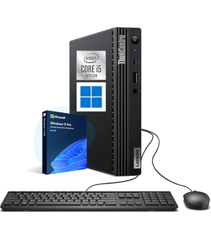 Amazon.com: Lenovo Thinkcentre M70Q Desktop i5-10500T 16GB 512GB